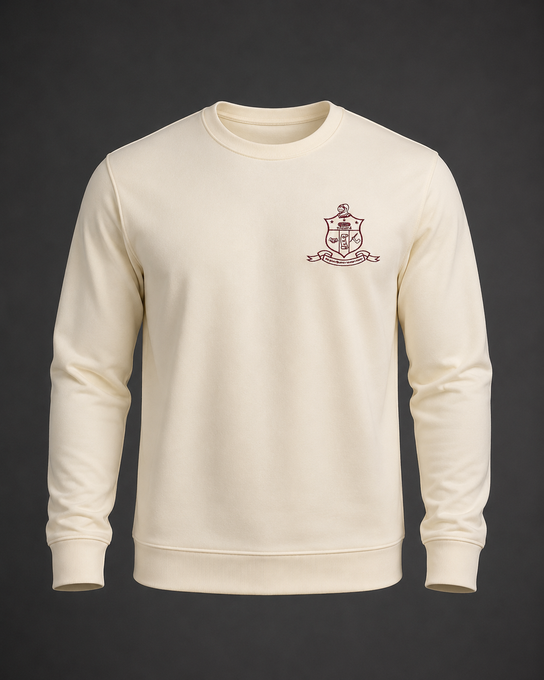 Fraternity Shield Pocket Crew Sweater