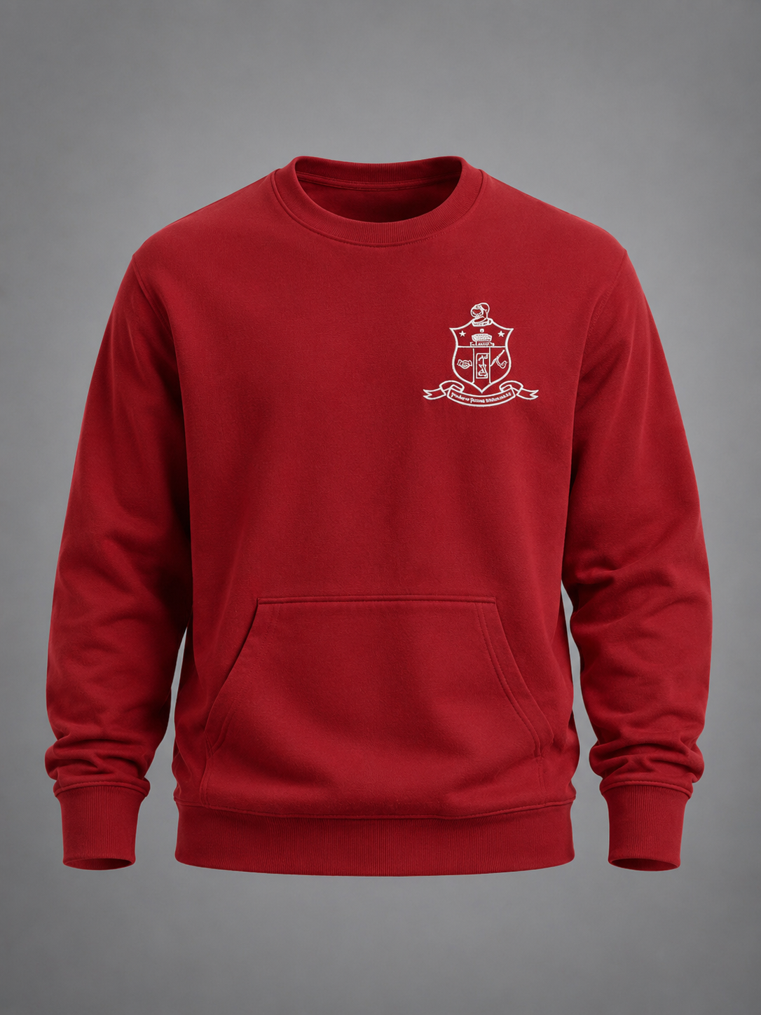 Fraternity Shield Pocket Crew Sweater