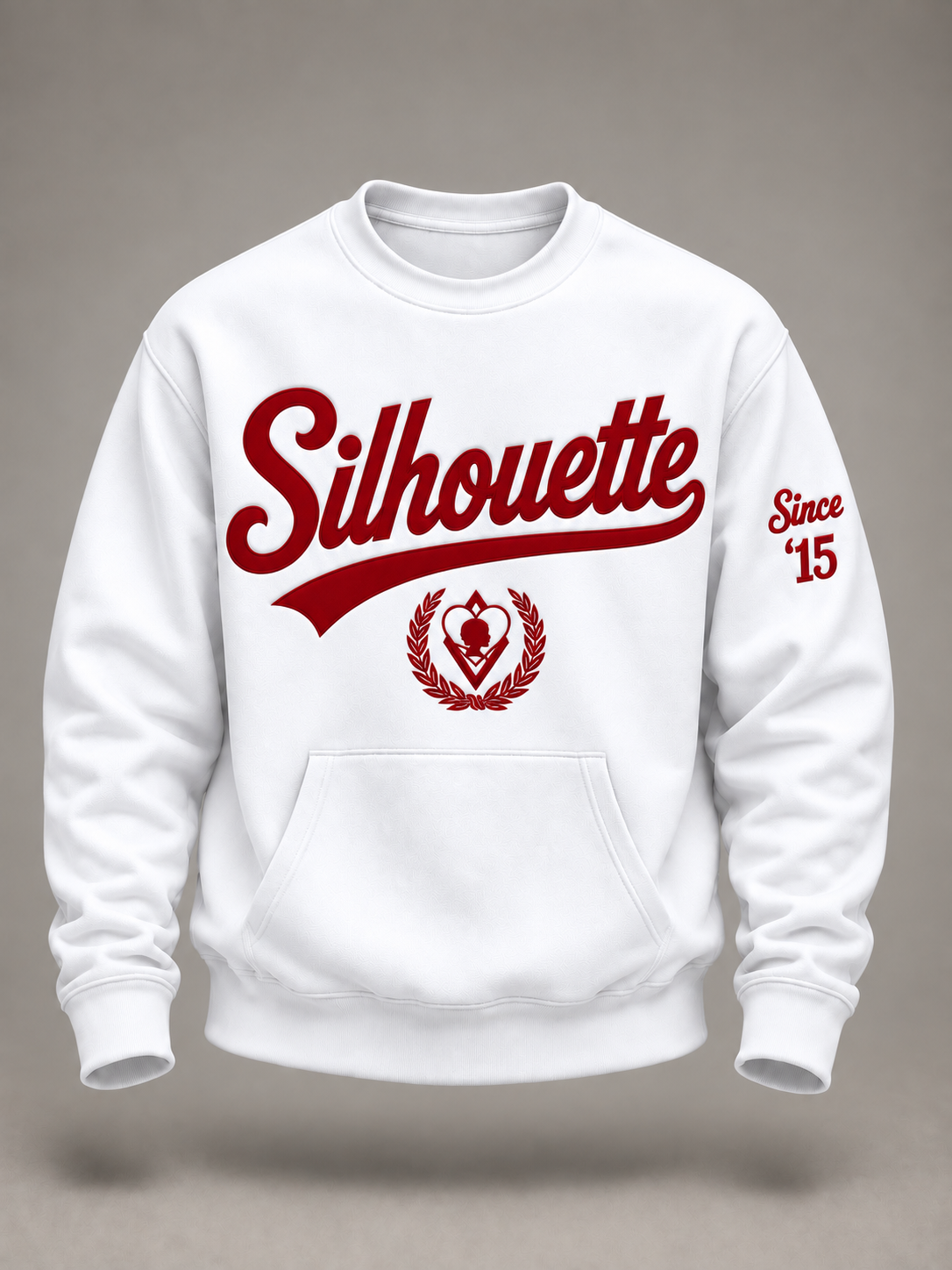 Custom Script Silhouette Crewneck