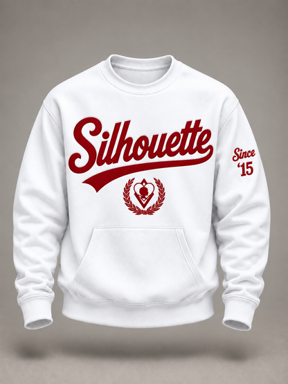 Custom Script Silhouette Crewneck