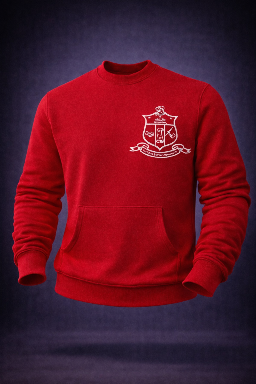 Fraternity Shield Pocket Crew Sweater