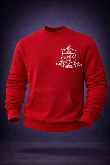 Fraternity Shield Pocket Crew Sweater