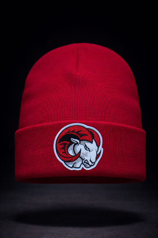 WSSU Ram Beanie- Red