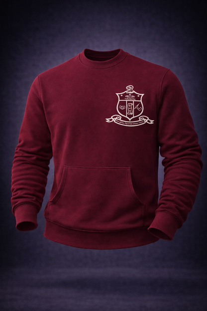 Fraternity Shield Pocket Crew Sweater