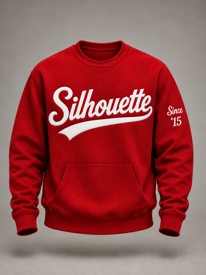 Custom Script Silhouette Crewneck