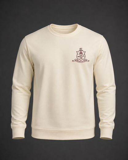 Fraternity Shield Pocket Crew Sweater