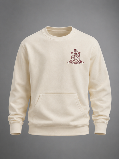 Fraternity Shield Pocket Crew Sweater