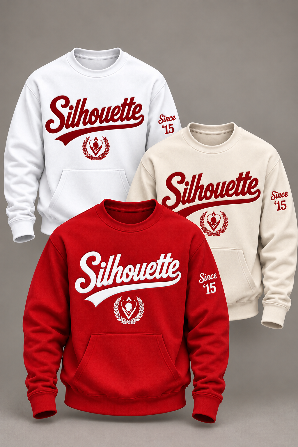 Custom Script Silhouette Crewneck
