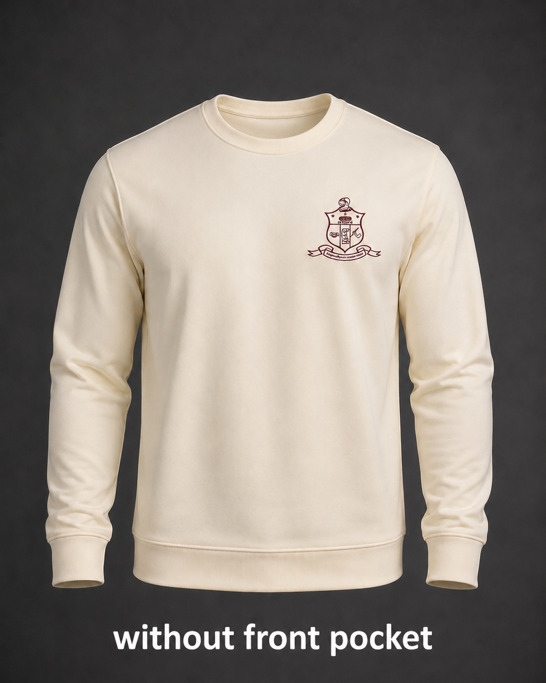 Fraternity Shield Pocket Crew Sweater