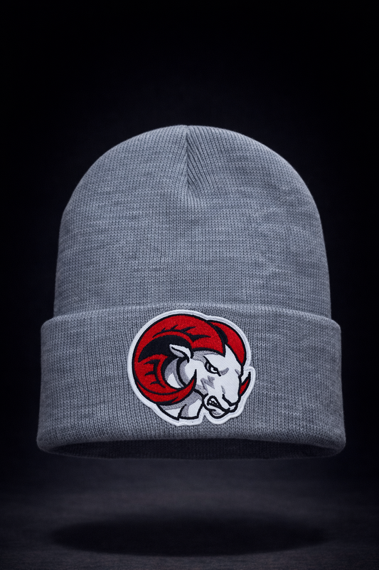 WSSU Ram Beanie- Grey