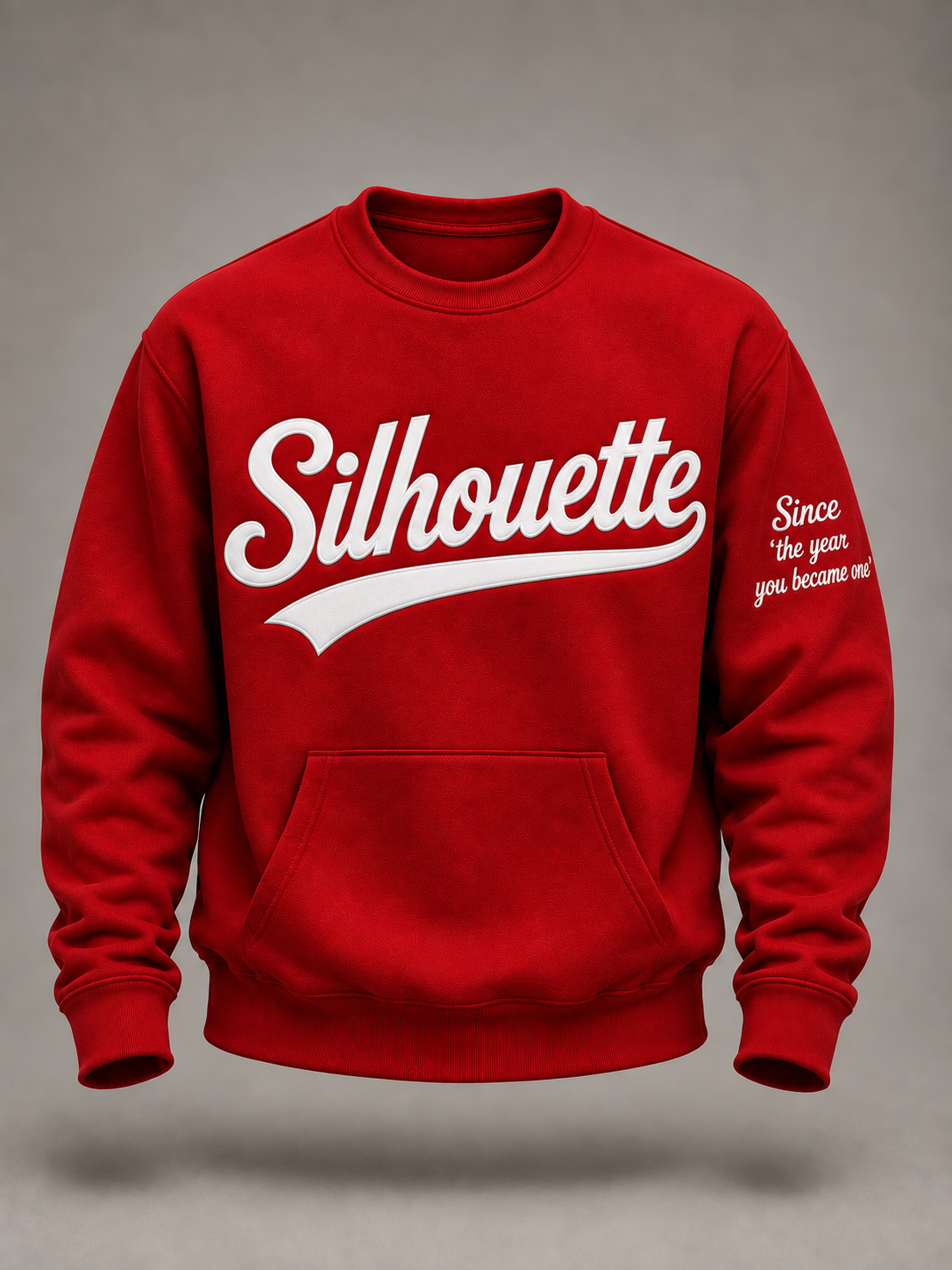 Custom Script Silhouette Crewneck