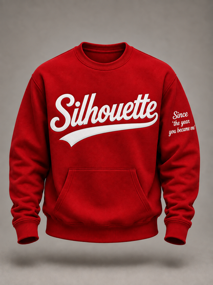 Custom Script Silhouette Crewneck