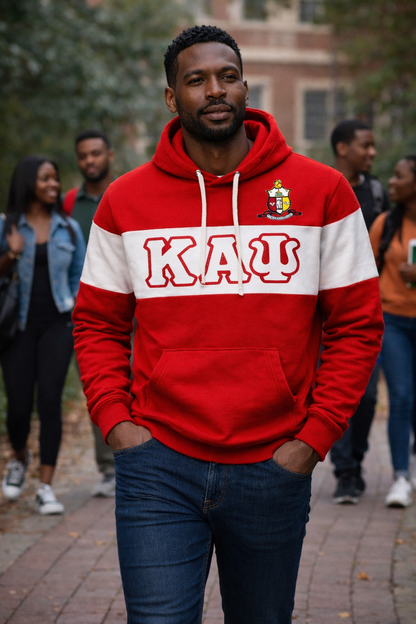 Kappa Alpha Psi Brotherhood Striped Hoodie