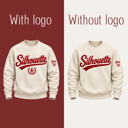 Custom Script Silhouette Crewneck