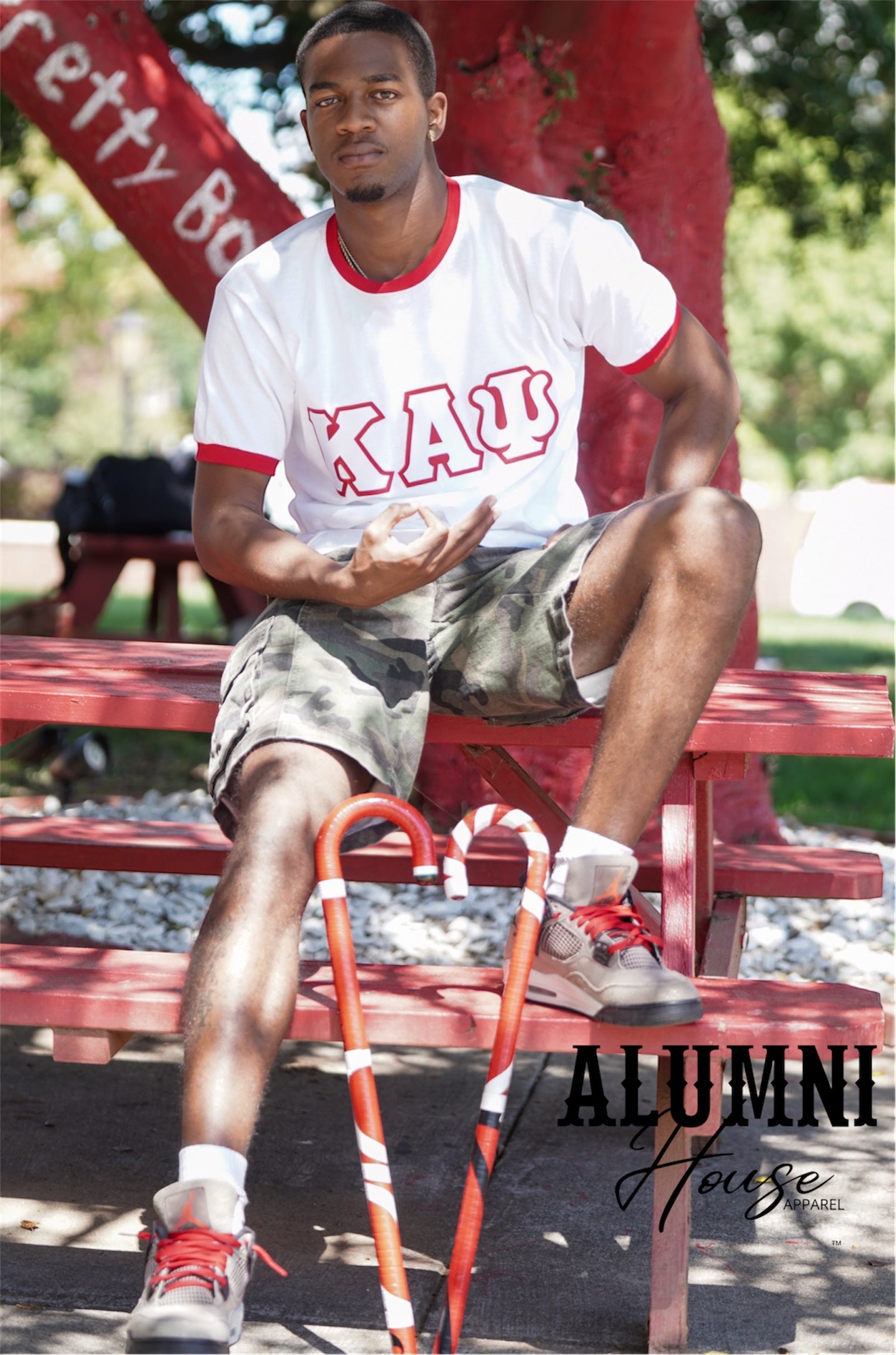 Kappa Alpha Psi Greek Letter Ringer Tee
