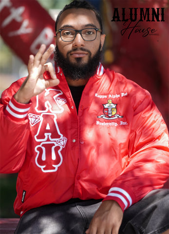 Kappa Alpha Psi "Diamonds" Nylon Baseball Jacket