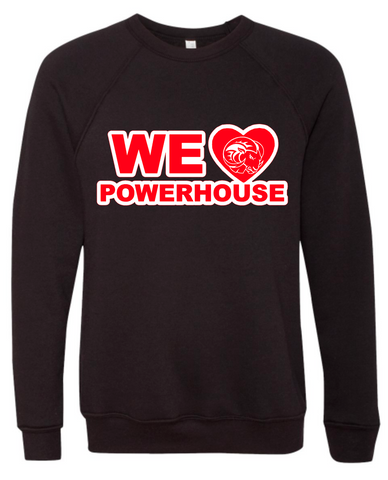 We LOVE Powerhouse Crew Sweater Cheer (Black)